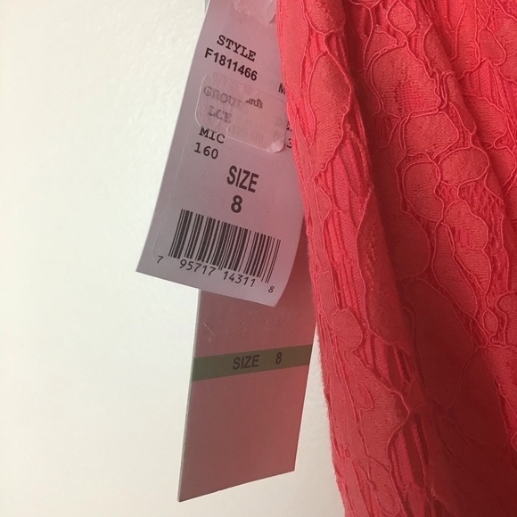 𝅺leslie Fay Mango Lace Sleeveless Dress - Picture 6 of 8